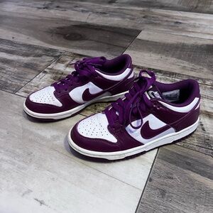 Nike Plum and White Athletic Shoes